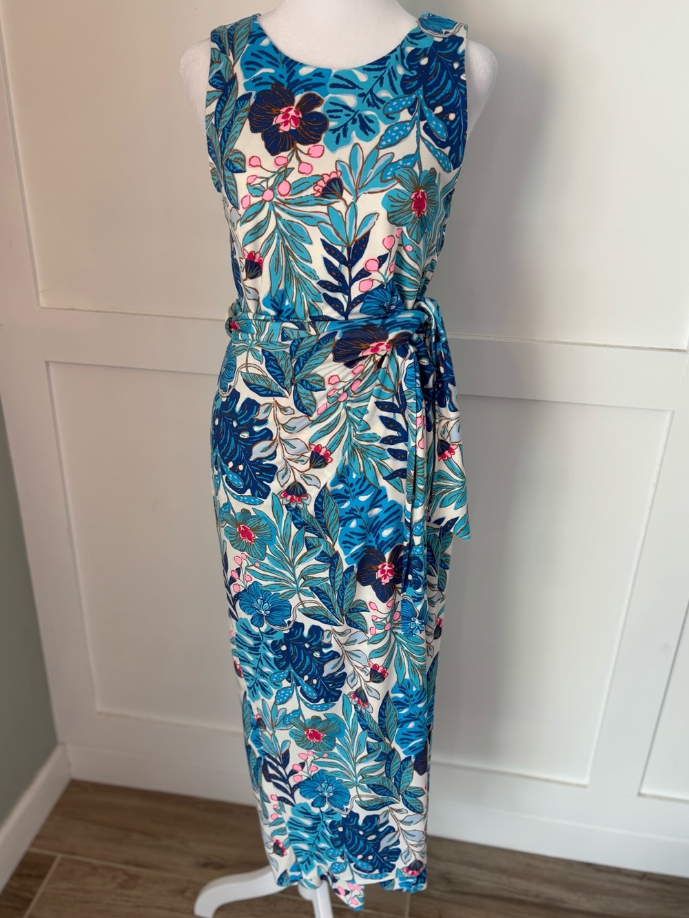 Lilly Pulitzer Estela Midi Dress in Best Fronds Forever size small